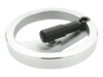 Håndhjul Ø130mm Aluminium