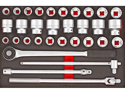 Topnøglesæt 3/4" Tengtools EVA 19-50 mm
