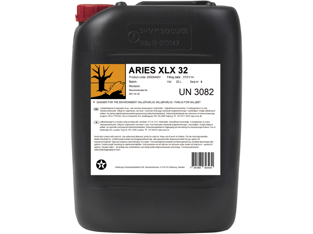 Olie Luftolie Aries XLX 32, 20 ltr 