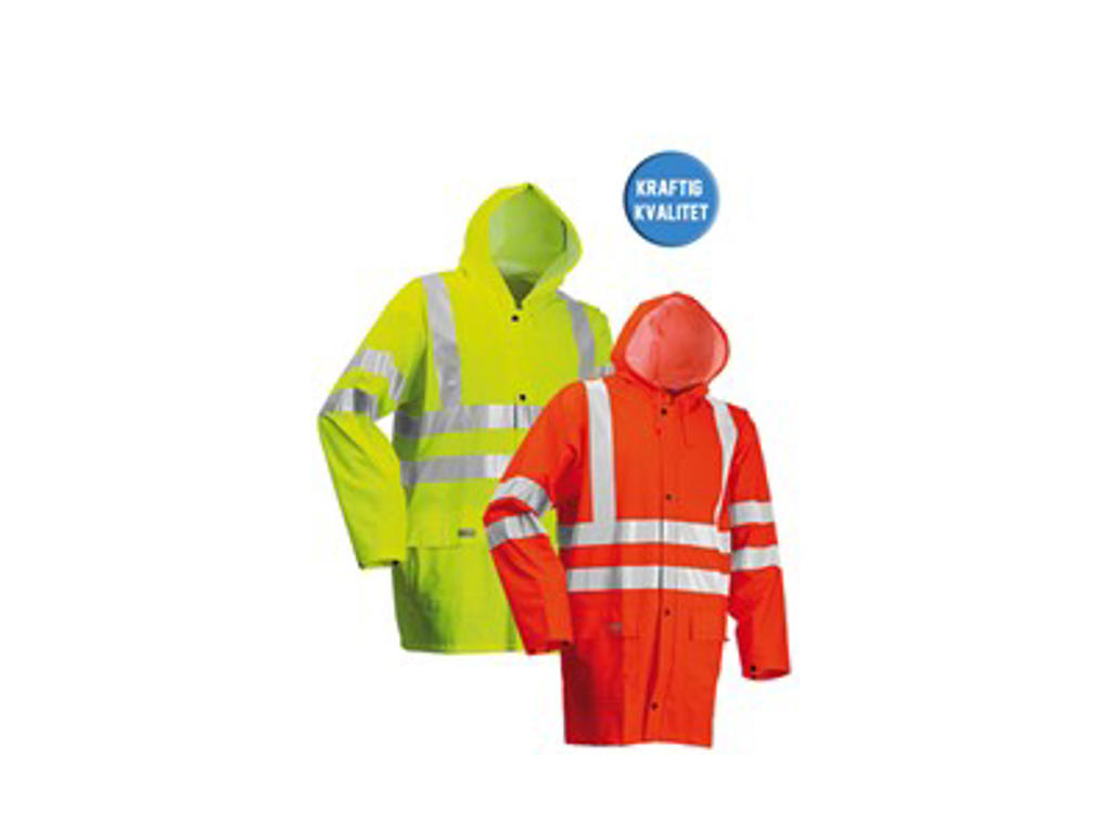 Regnjakke Ekstra Kraftig Hi Vis LR9055