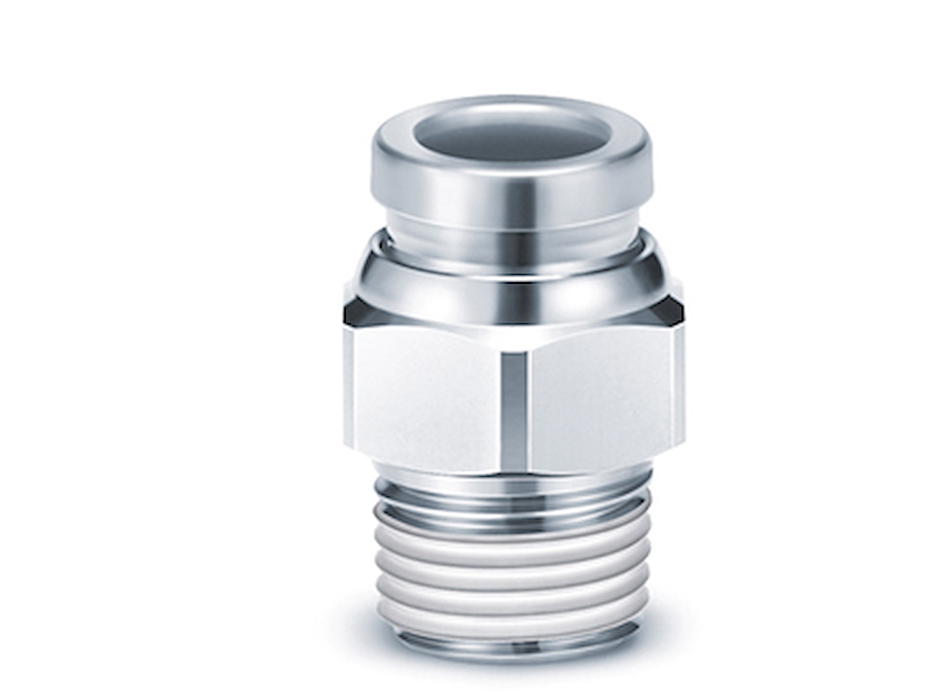 Fitting 10mm x3/8" u/rg lige 316L