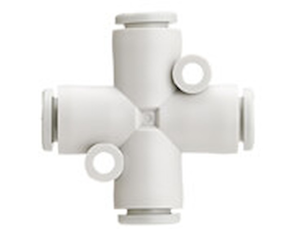 Luftfittings 6mm kryds KQ2TW06-00A