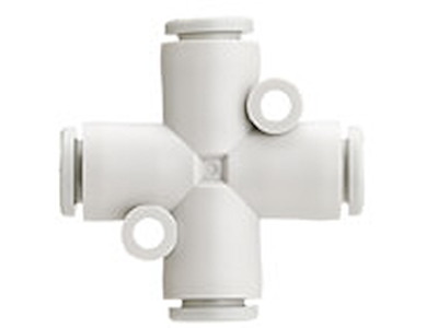 Luftfittings 6mm kryds KQ2TW06-00A