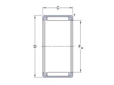 HK 2516.2RS SKF Nåleleje