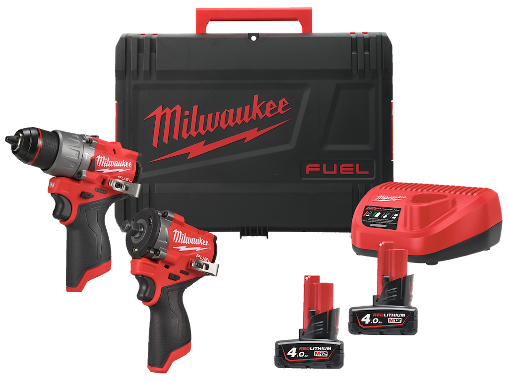 PowerPack 2 maskiner + 2 batteri + 1 lad