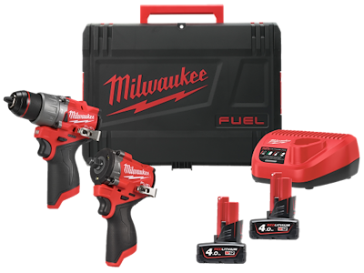 PowerPack 2 maskiner + 2 batteri + 1 lad