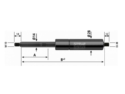 Gasfjeder Lift-O-Mat 042388ST2100