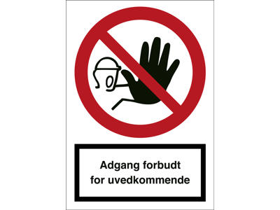ADGANG FORBUDT FOR UVEDK.