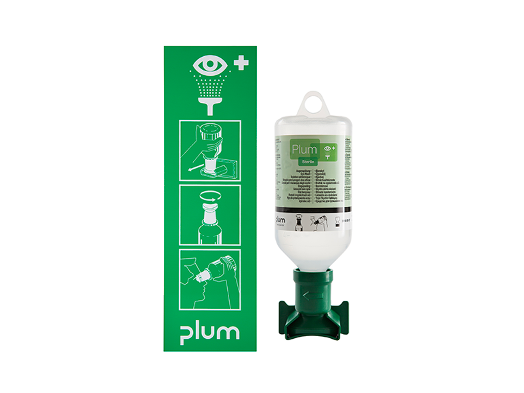 Plum Øjenskyllestation med 1x500 ml 4611
