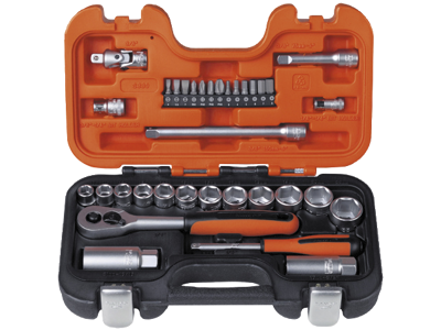 Topnøglesæt 1/4" & 3/8" Bahco S330
