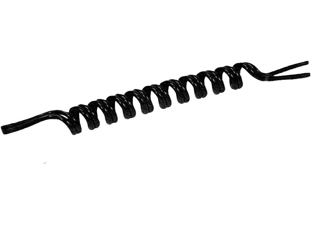 Luftrør 6/4 sort spiral max 1,5 mtr 