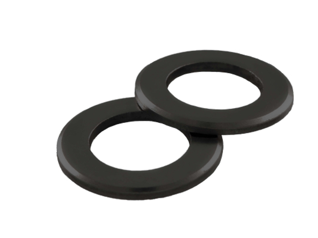 Facetskive 20mm DIN125A Sort