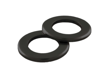 Facetskive 20mm DIN125A Sort