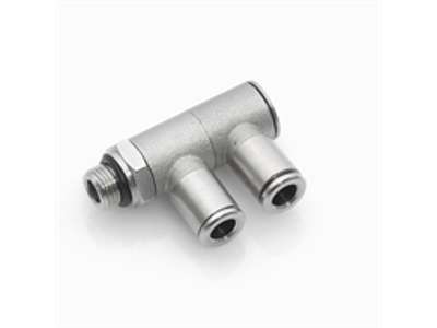 Luftfitting 4 x 1/8" dobb. banjo stål