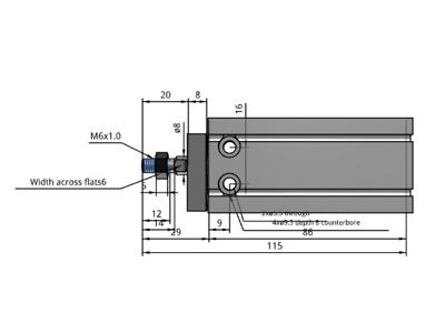 SMC CDUK20-40D Cylinder  Ø20-40