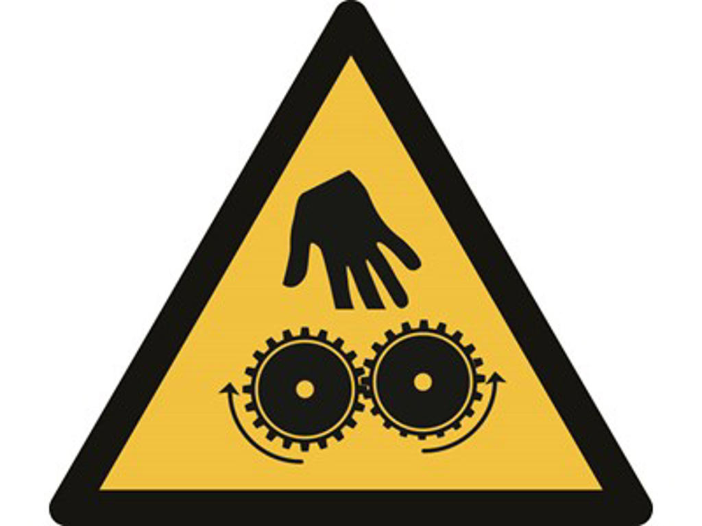 PAS PÅ FINGRENE trekantet