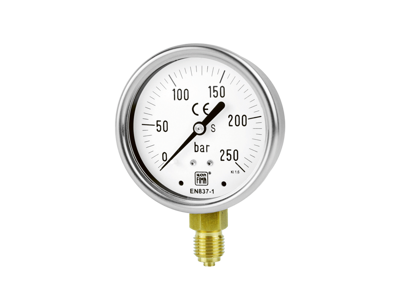 Manometer G63 0-2,5 bar 1/4" nedad