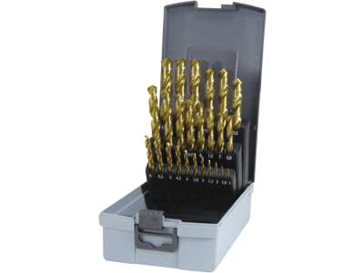 Borkasse 1-13 mm HSS-G TIN DIN 338