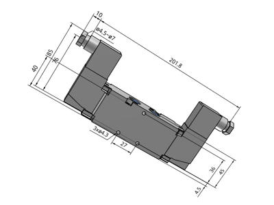 SMC VF5220-5DZ1-03 Ventil m/spole 24V 