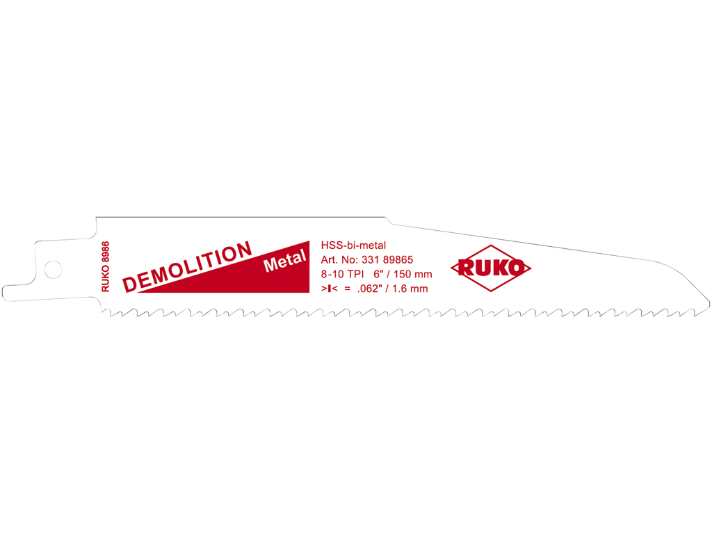 Bajonetsavklinge 150mm HSS Bimetal 5stk