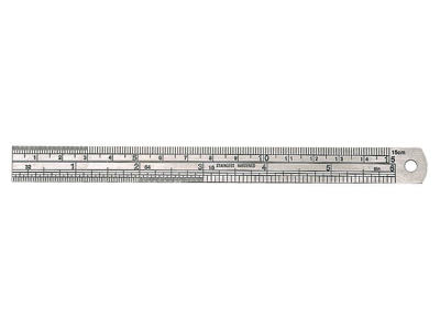 Stållineal 200xx20x0,8 mm/inch Tengtools