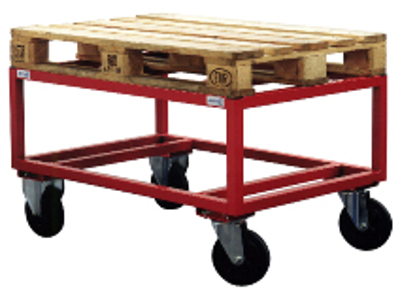 Pallevogn fast 600X800 Rød