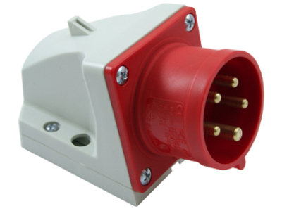 Vægudtag  16Amp. IP44 han