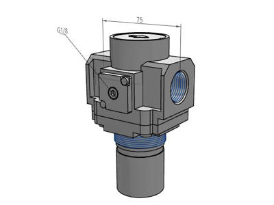 SMC AR40-F06-B Regulator 3/4" 