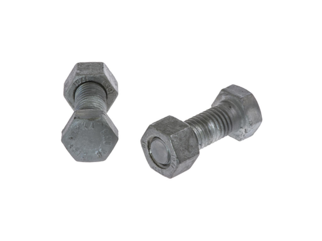 Stålsætskrue M12x40 8.8 FZV incl. møtrik