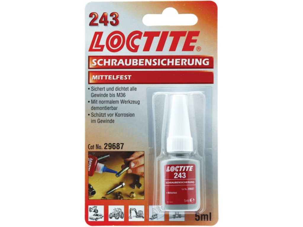 Loctite 243 Gevindsikring medium 5 ml