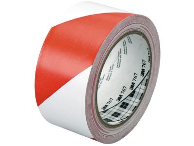 Tape 50mm x 33 mtr 3M 767i rød/hvid