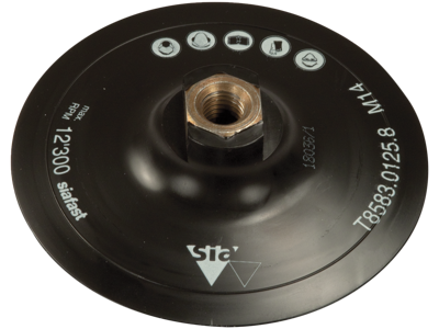 Bagskive Ø125mm M14 Velcro Hård 