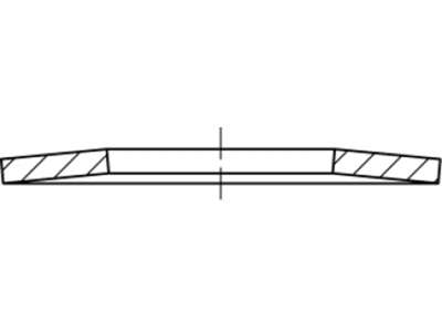 Tallerkenfjeder 61,5x40,5x0,7mm