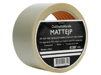 Tape 50mm x 25 mtr dobbeltklæbende ETAB