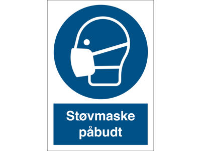STØVMASKE PÅBUDT