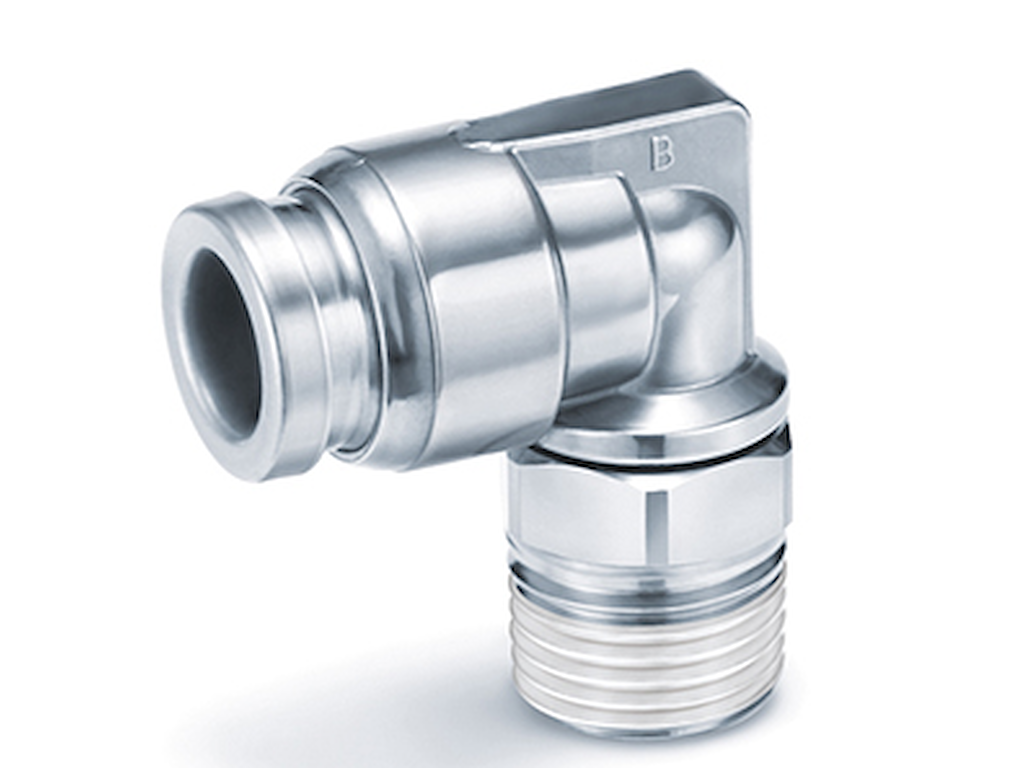 Fitting 8mm x1/8" u/rg vinkel 316L