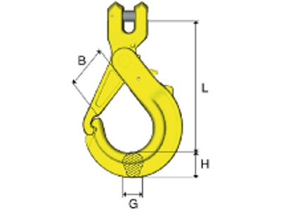 Sikkerhedskrog GBK 8-10 SWL 2,5 Ton