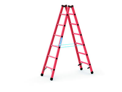 Zarges Wienerstige 2x8 Trin 2,45 mtr GFK