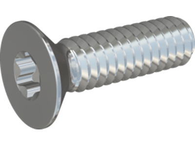 Maskinskrue M3x10 US-TX10 A4 DIN965