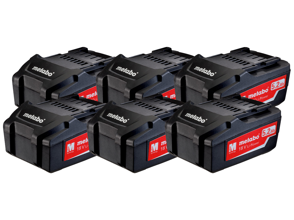 Batteripakke 18V 6x5,2Ah Li-Power Metabo
