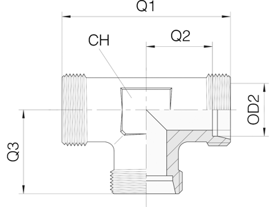 T 15-PL Tee stykke