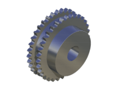 kædehjul 08B-2 B20 m/nav