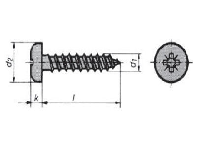 Lynskrue 3,5x16 US pzd 6x16 fzb