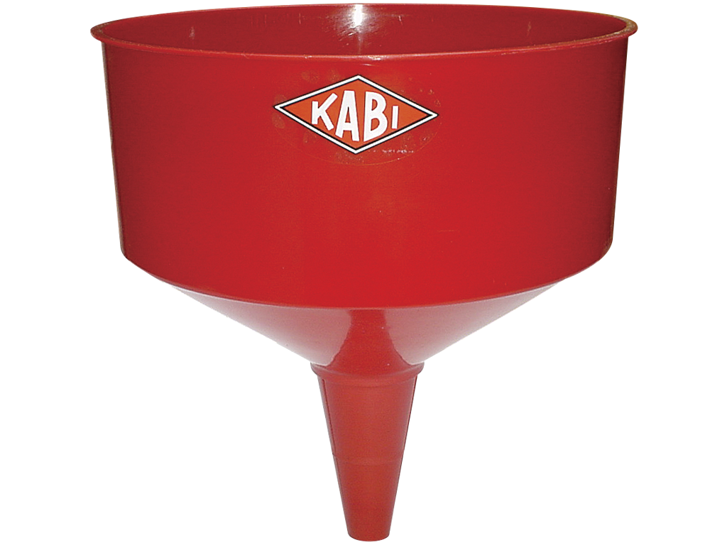 Tragt plast 220mm rød høj Kabi