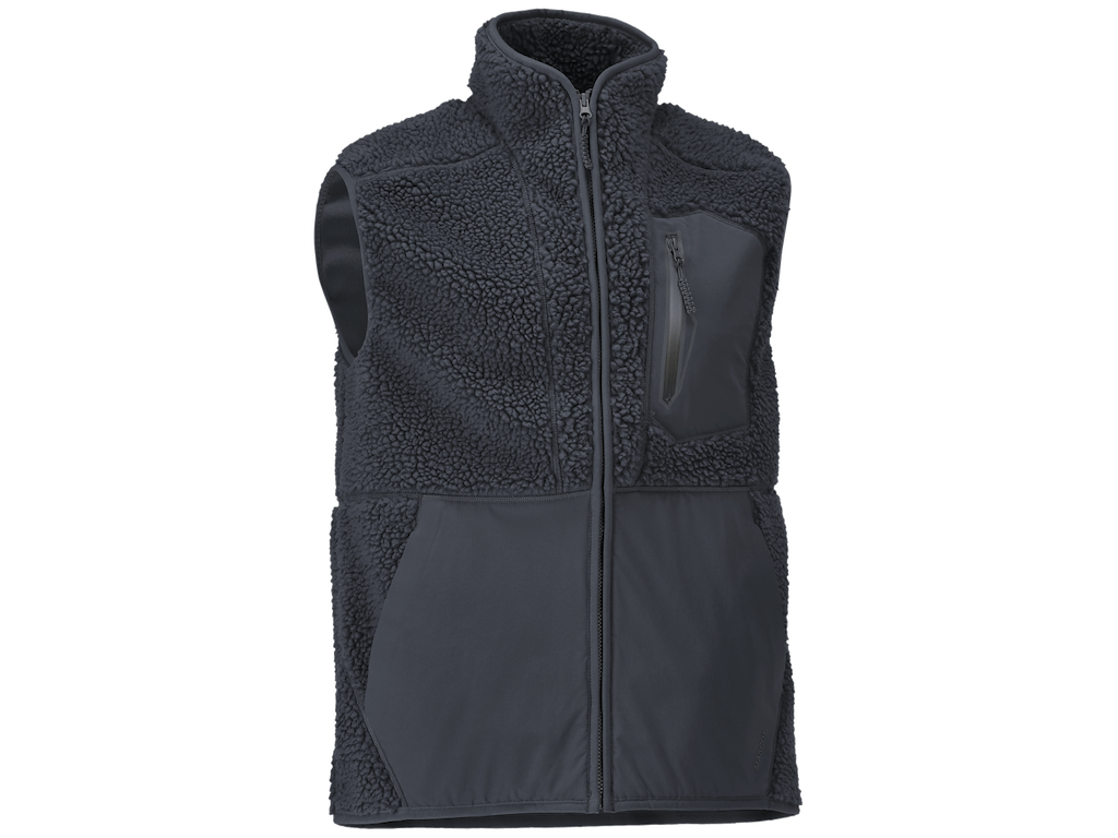 Vest Fiberpels Mørk Marine L