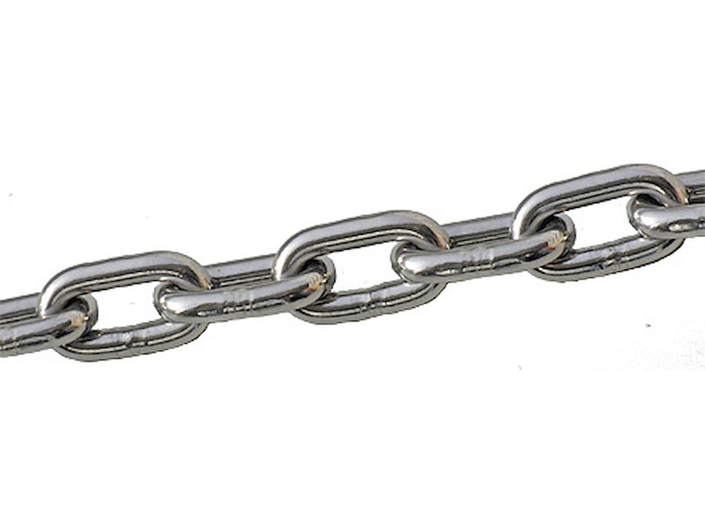 Kæde 3x16mm syrefast  DIN766