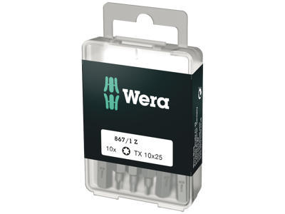 Torx Bits Wera 867/1 - Længde 25mm (10 stk.)
