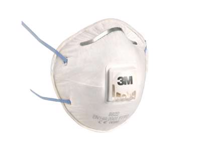 Støvmaske FFP2 3M 8822 m/ventil (10 stk)