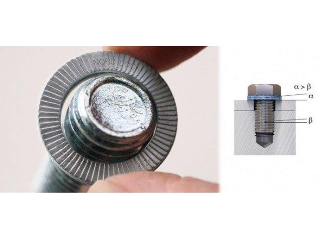 Nordlocklåseskive 4mm Delta beh. NL4sp