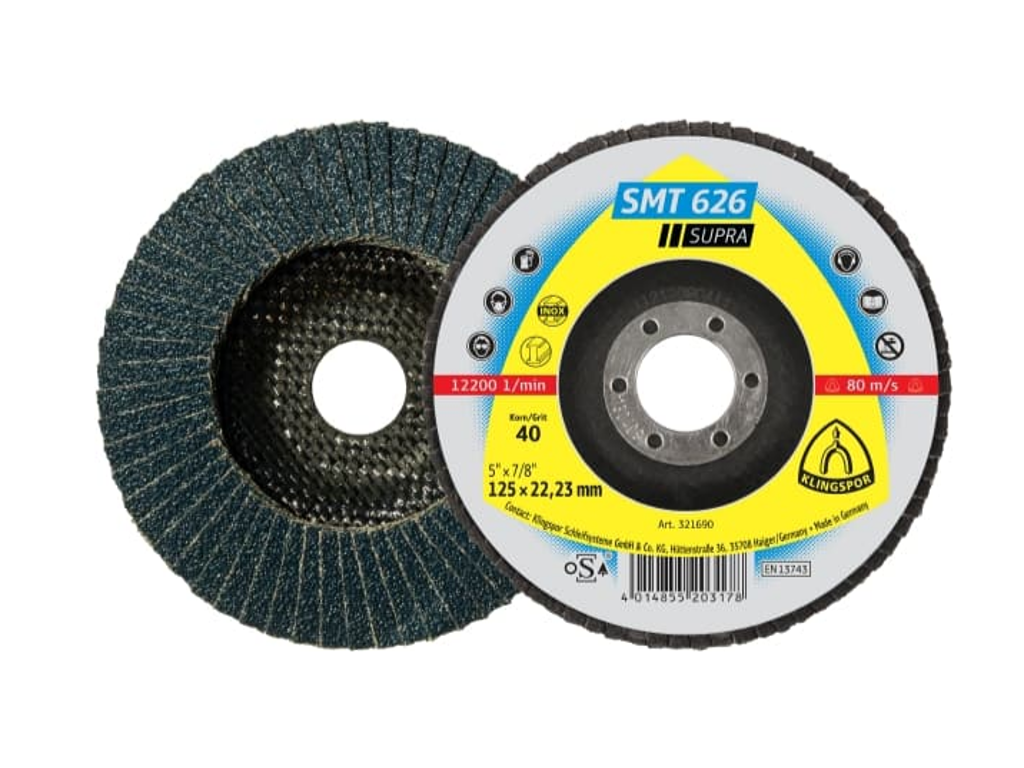 Lamelslibeskive 125 K40 624 Klingspor